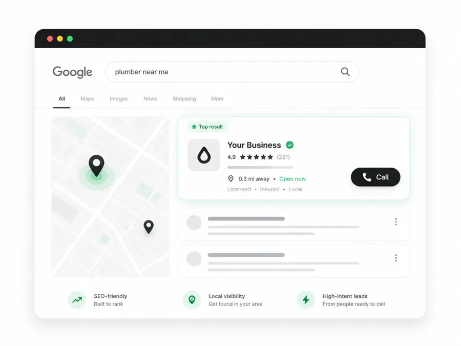 Get found on Google by people ready to call